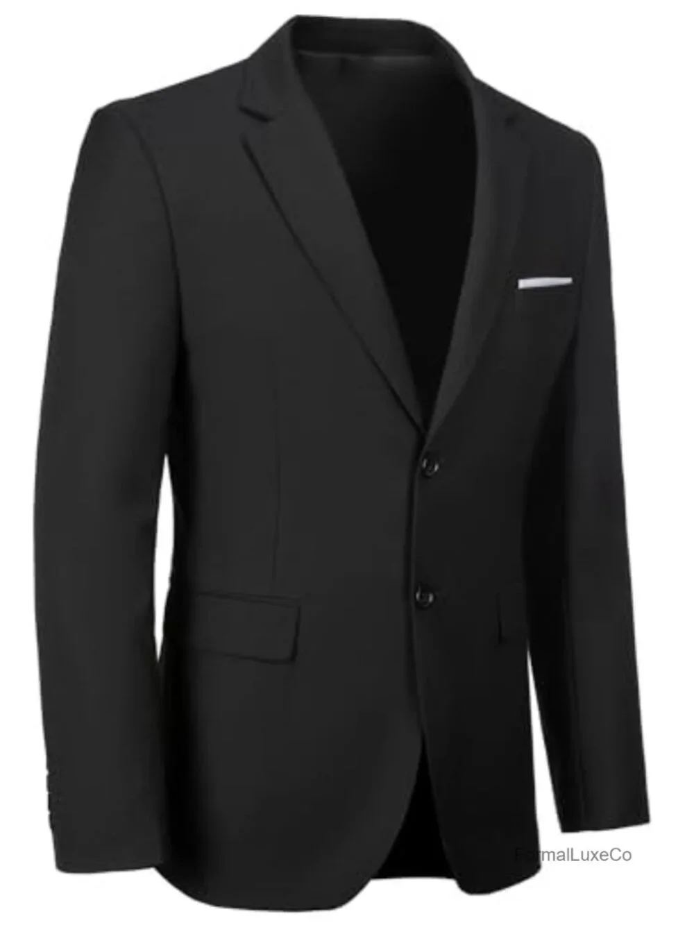 Men's Blazer 2 Button Single Breasted Notched Lapel Sport Coat Suit Jacket Slim